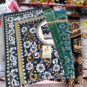 تصویر 1 از سجاده مخمل فرشی ریشه دار + ترنج اصیل